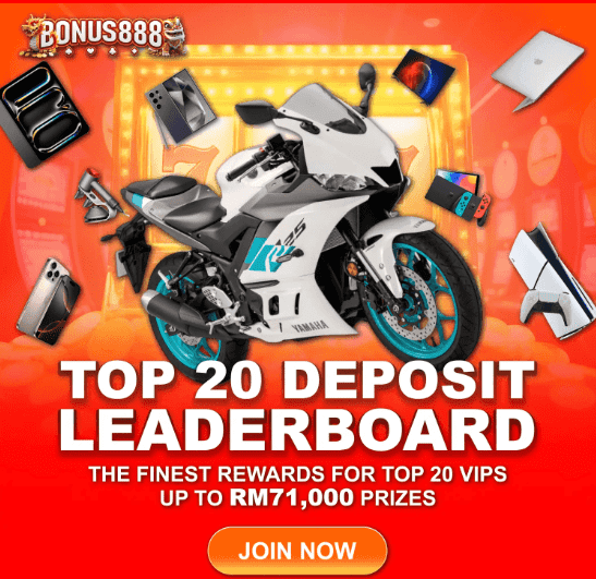 Bonus888 latest bonus event sponsor by Megah5